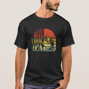 T-shirt Reel Cool Opa Pêche papa Cadeaux Fête des pères Fi