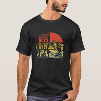 T-shirt Reel Cool Opa Pêche papa Cadeaux Fête des pères Fi