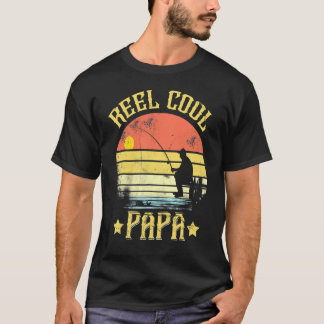 T-shirt Reel Cool Papa Fête des pères de pêche papa