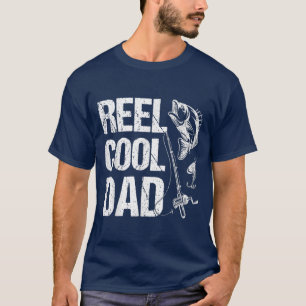 T-shirt Reel Cool Papa Fête des pères Pêcheur Pêcheur Vint