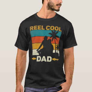 T-shirt Reel Cool Papa Fisherman Daddy Fête des pères Fish