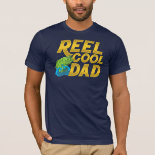 T-shirt Reel Cool Papa Fly Pêcher Gag