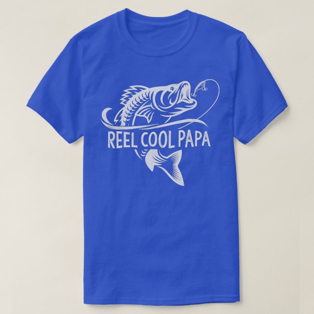 T-shirt Reel Cool Papa Funny Pêche papa Fête des pères Gi (Design devant)