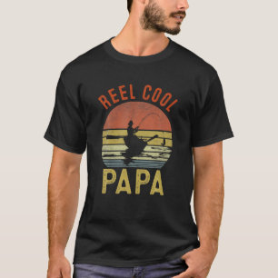 T-shirt Reel Cool Papa Pêche Fête des pères cadeau Pêcheur