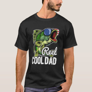 T-shirt Reel Cool Papa Pêche Lunettes de soleil 4 juillet 