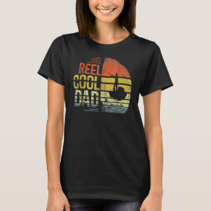 T-shirt Reel Cool Papa Pêcheur Papa Père Père Jour Pêche