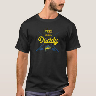 T-shirt Reel Cool Papa Pêcheur Pêcheur Humour papa Sayin