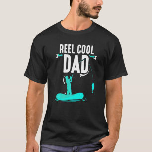 T-shirt Reel Cool Papa Pêcheur Pêcheur Pêcheur Pêche Fishe