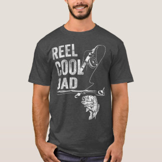 T-shirt Reel Cool Papa Poisson Fête des pères de pêche Cad
