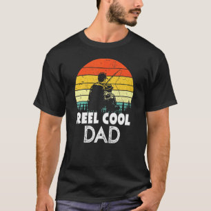 T-shirt Reel Cool Papa Pour Grand Père Qui Aime Pêcher