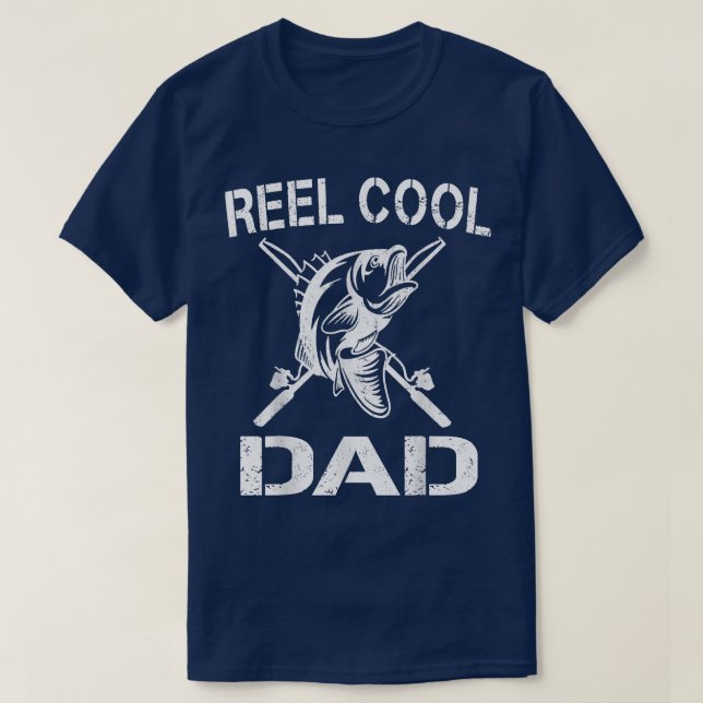 T-shirt Reel Cool PapaPêche papa Fête des pères Cadeau 153 (Design devant)