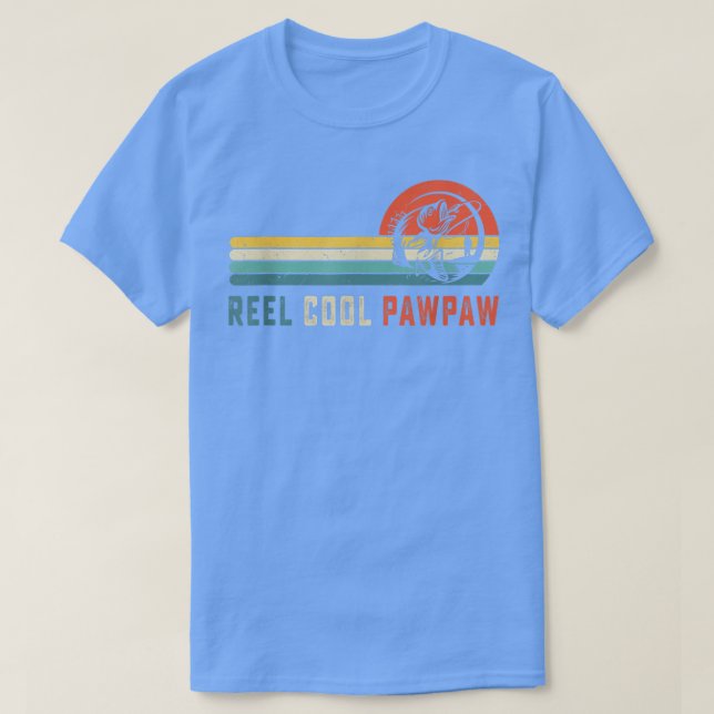 T-shirt Reel Cool Pawpaw Pêche papa cadeaux Fête des pères (Design devant)