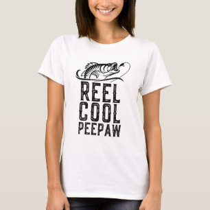 T-shirt Reel Cool Peepaw Pêche Funny Grand-père Cadeau Chr