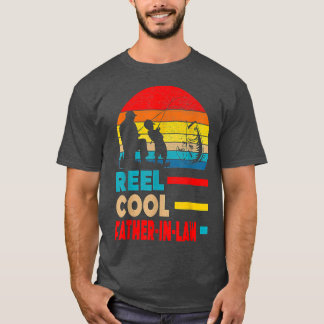 T-shirt Reel Cool Père En Droit Pêcheur Papa Fête des père