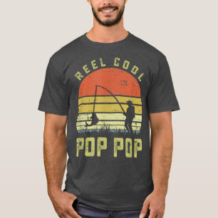 T-shirt Reel Cool PopPop Pêche Papa Cadeaux Fête des pères