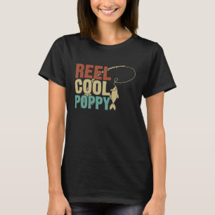 T-shirt Reel Cool Poppy Pêche grand-père Fête des pères Fi