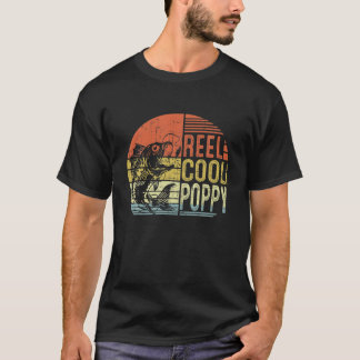 T-shirt Reel Cool Poppy Pêche Papa Cadeaux Fêtes des pères