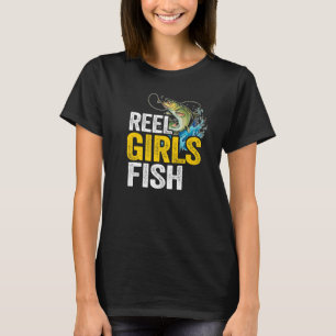 T-shirt Reel Girls Poisson Basse Pêcheuse Pêcheuse Maman P