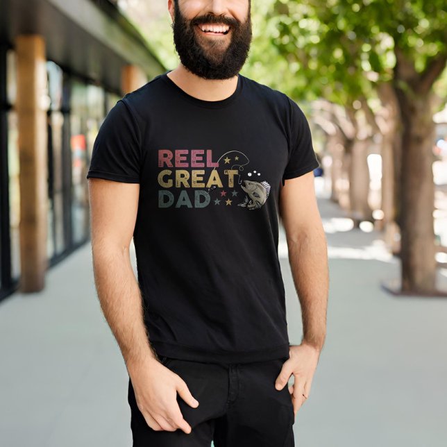 T-shirt Reel Great Papa (Créateur téléchargé)