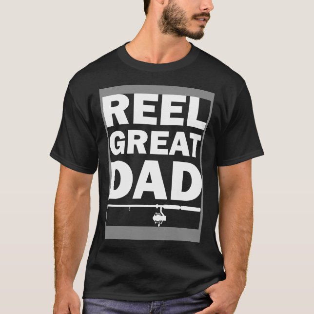 T-shirt Reel Great Papa Fishman (Devant)
