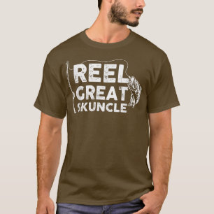T-shirt Reel Great Skuncle Fishing Daddy ou Fisherman Gran