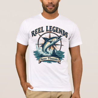 T-shirt Reel Légendes Jamais Flounder