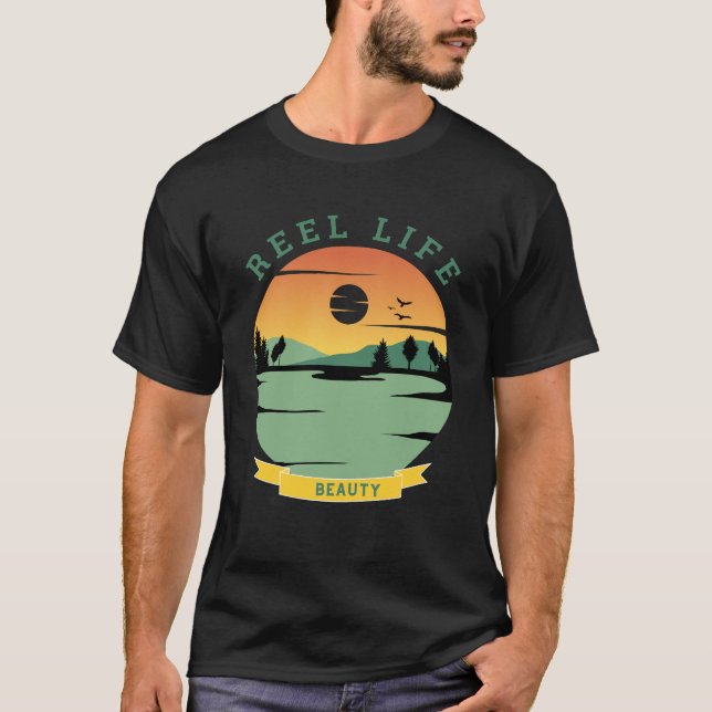T-SHIRT REEL LIFE BEAUTY (Devant)