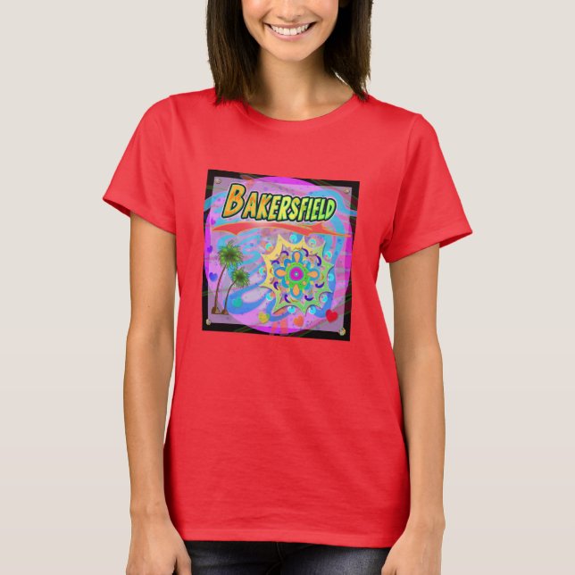 T-shirt Réel Progrès Bakersfield (Devant)