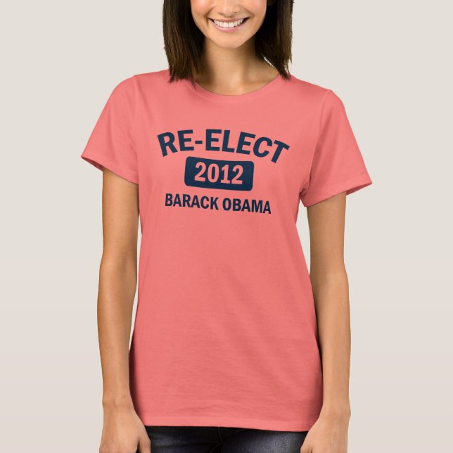 T-shirt Réélire Barack Obama 2012 (Devant)