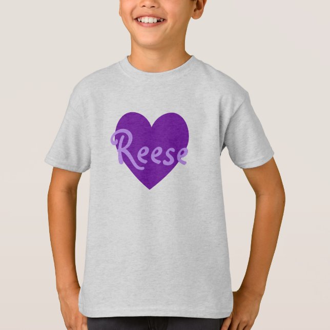 T-shirt Reese en violet (Devant)