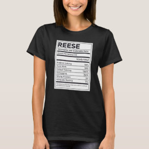 T-shirt Reese Information sur la nutrition Problème Résoud
