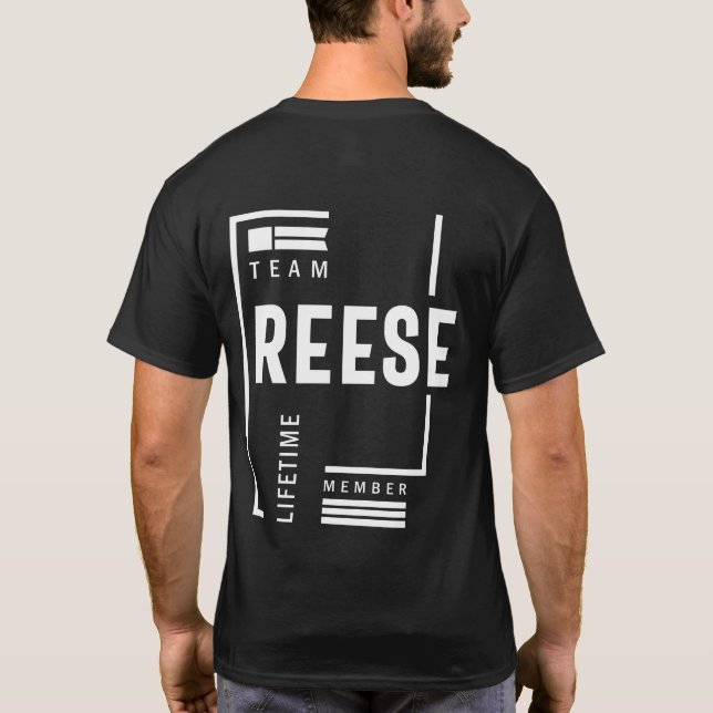 T-shirt Reese Nom personnalisé Anniversaire Cadeau (Dos)