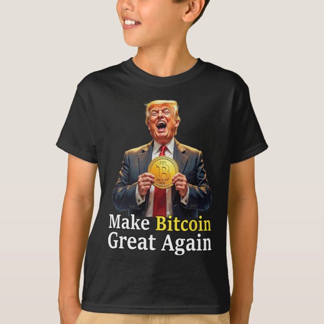 T-shirt Refaire Bitcoin Great Again Trump Bitcoin Crypto F (Devant)