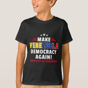 T-shirt Refaire la démocratie au Venezuela à nouveau Liber