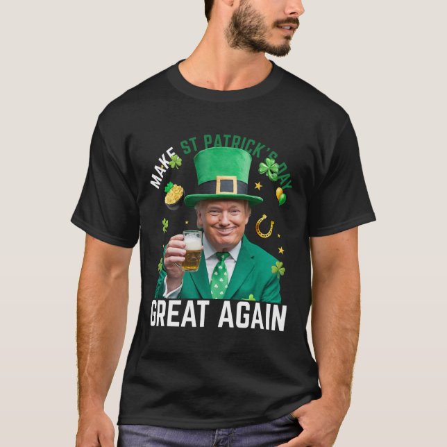 T-shirt Refaire la Saint-Patrick Grande Encore Leprechaun  (Devant)