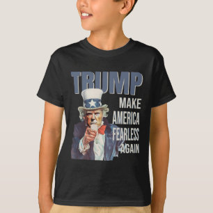 T-shirt Refaire l'Amérique sans peur Pro Trump Républicain