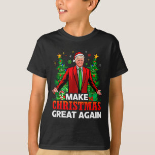 T-shirt Refaire Noël Grande Encore Santa Président Trump _