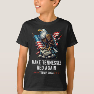 T-shirt Refaire Tennessee Rouge Encore Aigle Républicain T