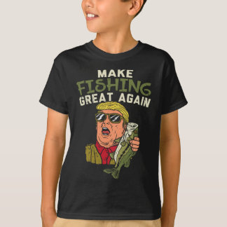 T-shirt Refaisons la pêche Trump drôle pêcheur pêche à la