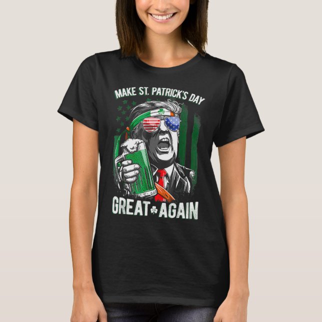 T-shirt Refaisons la Saint-Patrick Grande Encore Lutins Ir (Devant)
