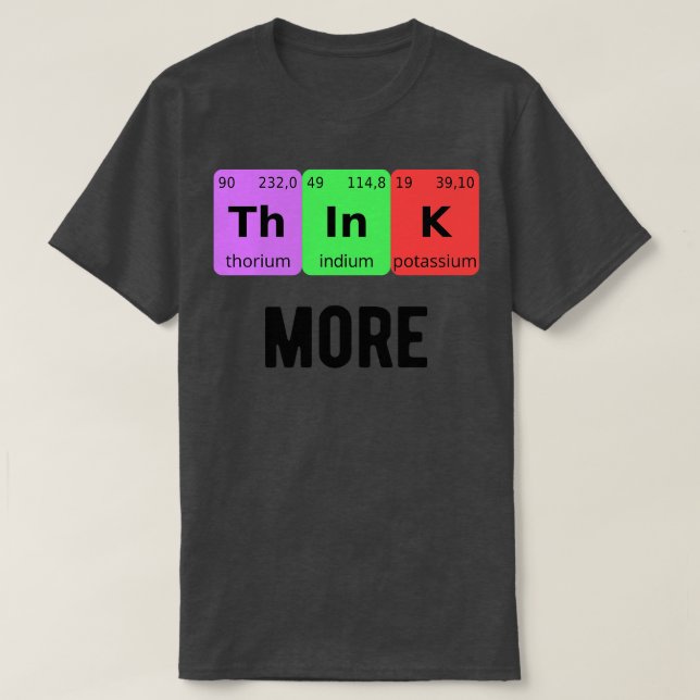 T-shirt Réfléchir à plus de II (Design devant)