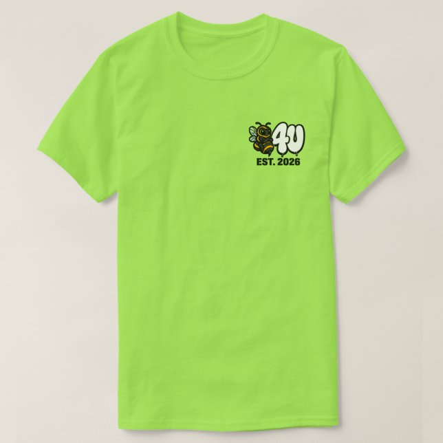 T-shirt Réfléchir avant d'agir (Design devant)