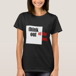 T-shirt Réfléchissez À La Conception Drôle De La Boîte
