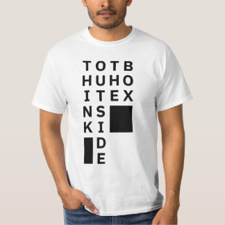 T-shirt Réfléchissez à l'extérieur de la boîte
