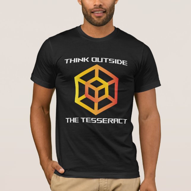 T-shirt Réfléchissez À L'Extérieur De La Géométrie De Math (Devant)