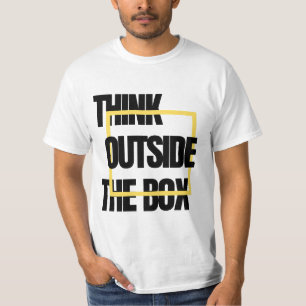T-shirt Réfléchissez Dehors De La Boîte