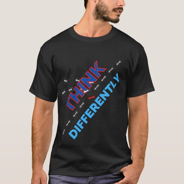 T-shirt Réfléchissez différemment 6.b (Devant)
