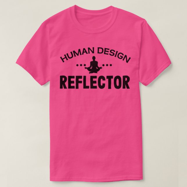 T-shirt Réflecteur de conception humaine (Design devant)