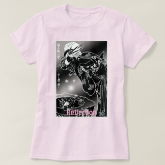 T-shirt Reflet – Sérigraphie japonaise noir et blanc