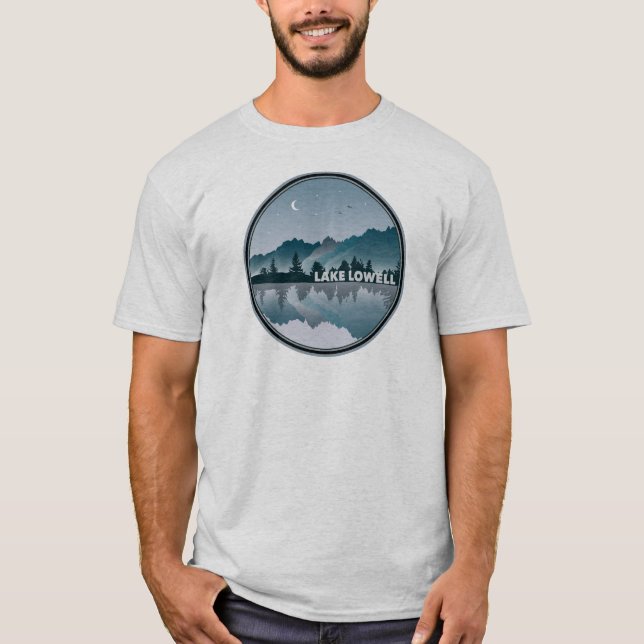 T-shirt Réflexion du lac Lowell Idaho (Devant)